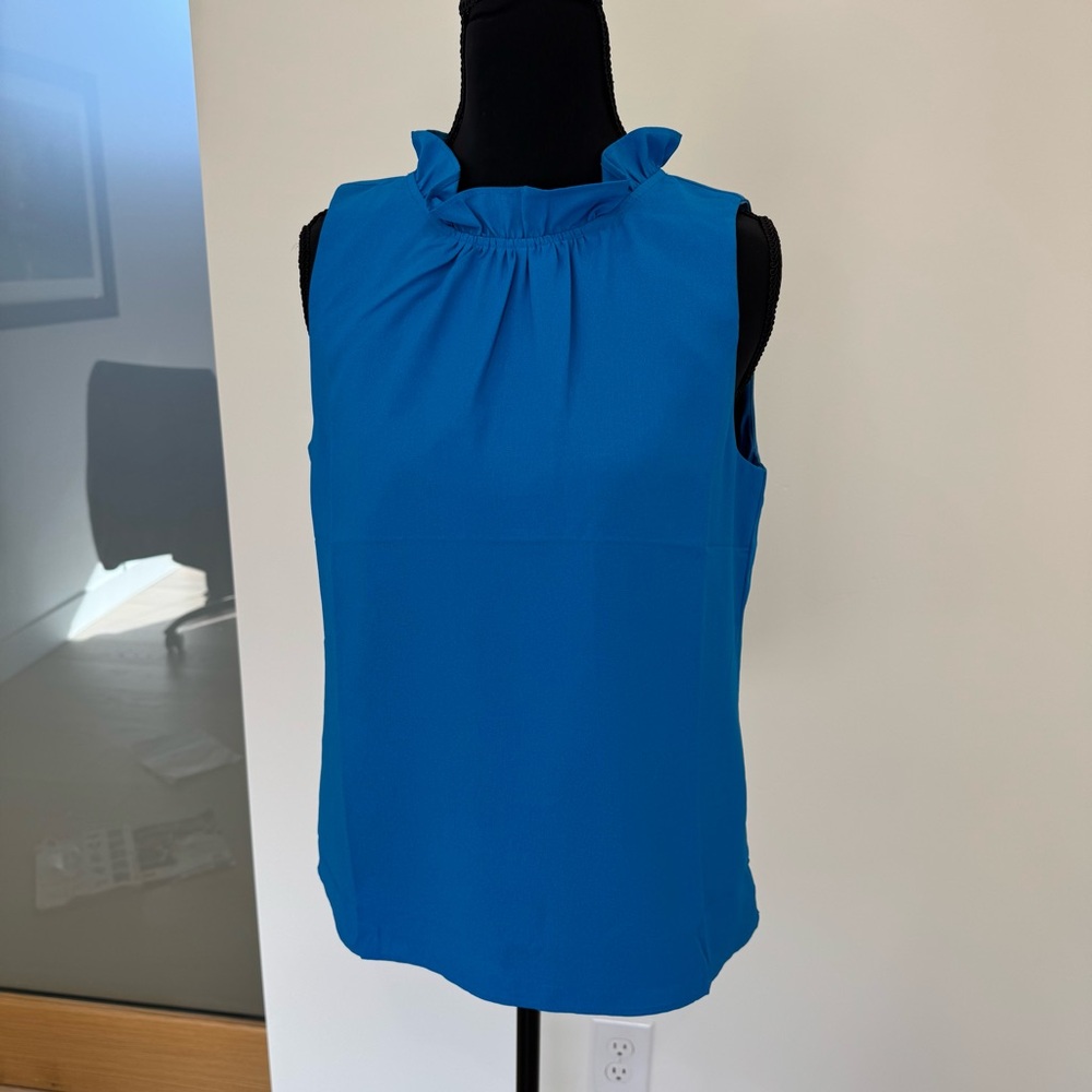 J. Crew Ruffle Neck Top